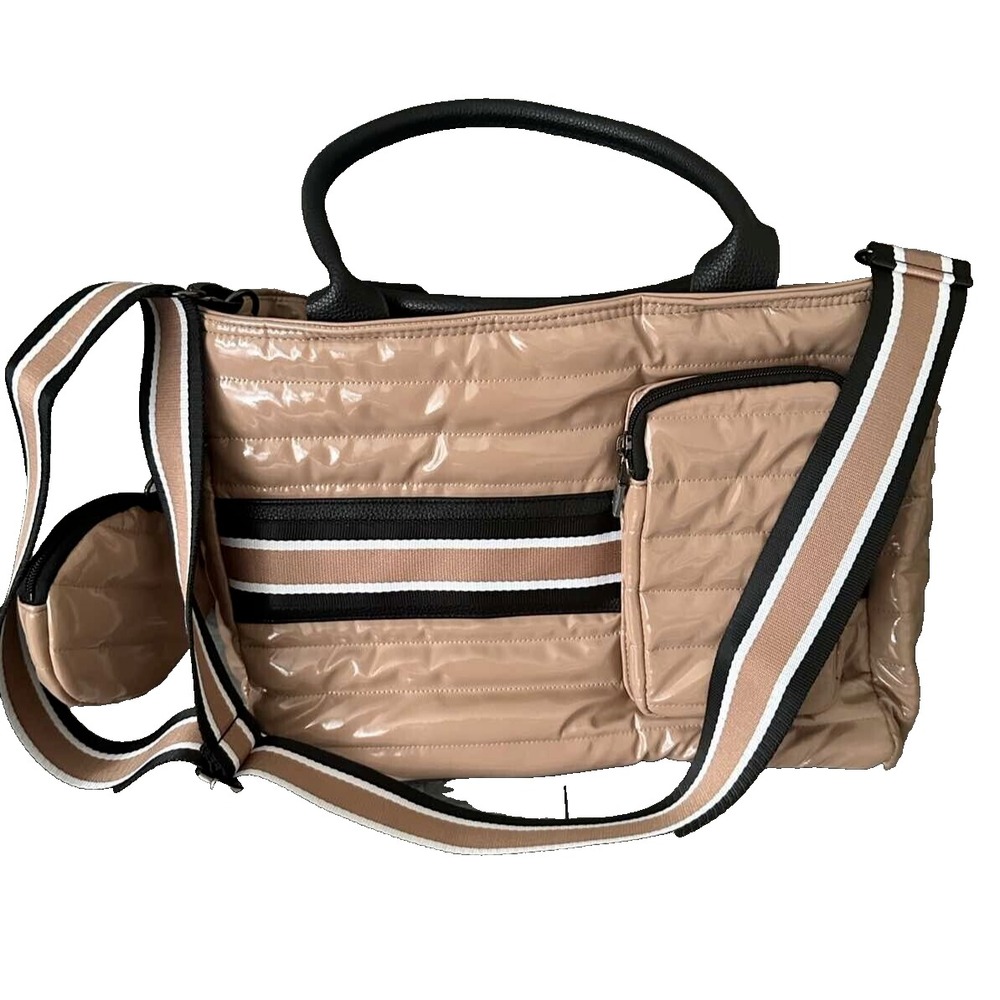 Think Royln Nylon Tote with Clip Pouch Kensington Nude/Traditional Bag A485040